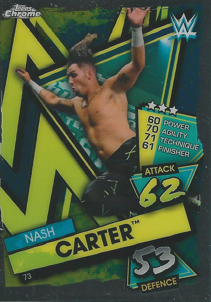 WWE Topps Slam Attax Chrome 2021 Trading Cards Nash Carter No.73