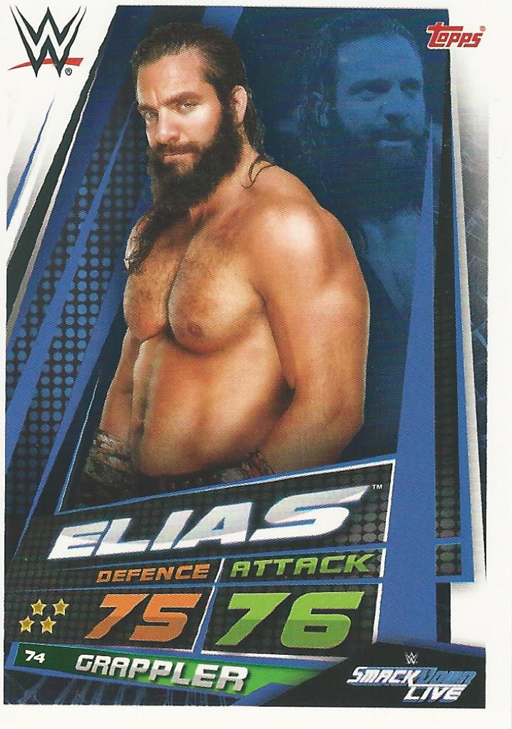 WWE Topps Slam Attax Universe 2019 Trading Card Elias No.74