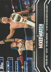 WWE Topps Women Division 2018 Trading Cards Asuka and The Miz MM-24