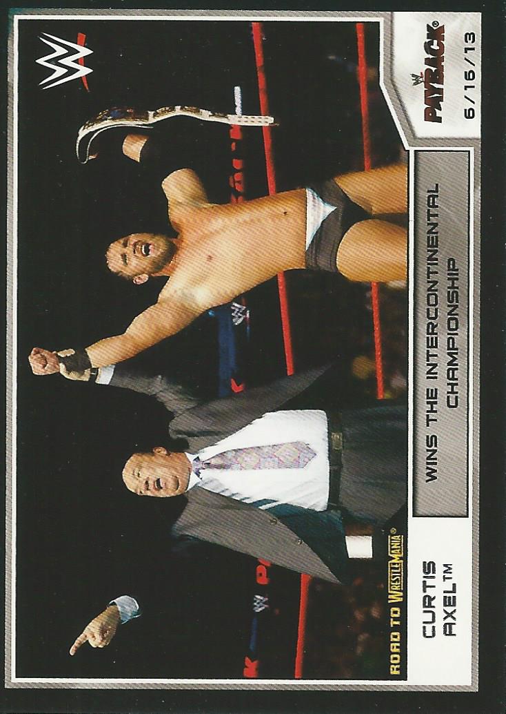 WWE Topps Road to Wrestlemania 2014 Trading Cards Curtis Axel No.14