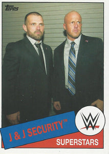 WWE Topps Heritage 2015 Trading Card J&J Security No.74