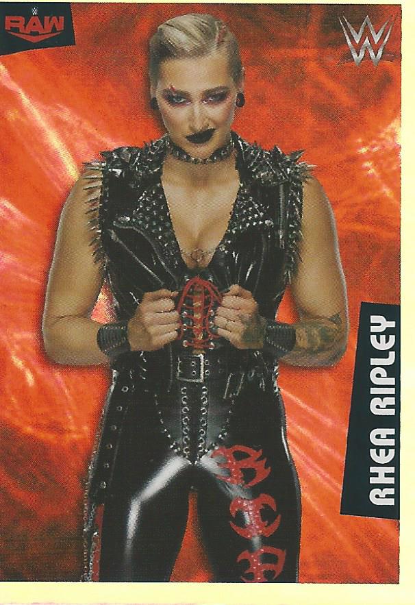 WWE Panini 2022 Sticker Collection Rhea Ripley Foil No.74