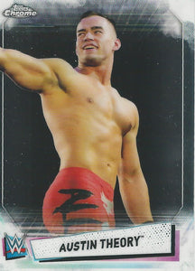WWE Topps Chrome 2021 Trading Cards Austin Theory No.74