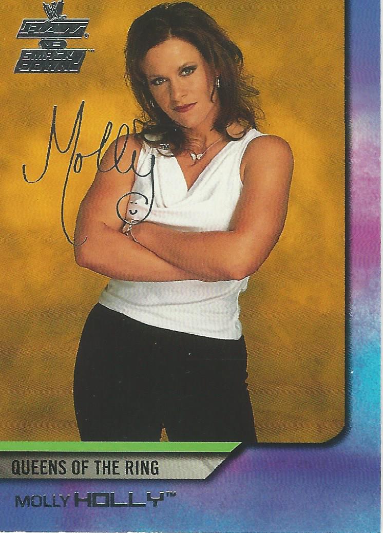 WWE Fleer Raw vs Smackdown Trading Card 2002 Molly Holly No.75