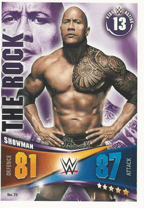 WWE Topps Slam Attax Rivals 2014 Trading Card The Rock No.75