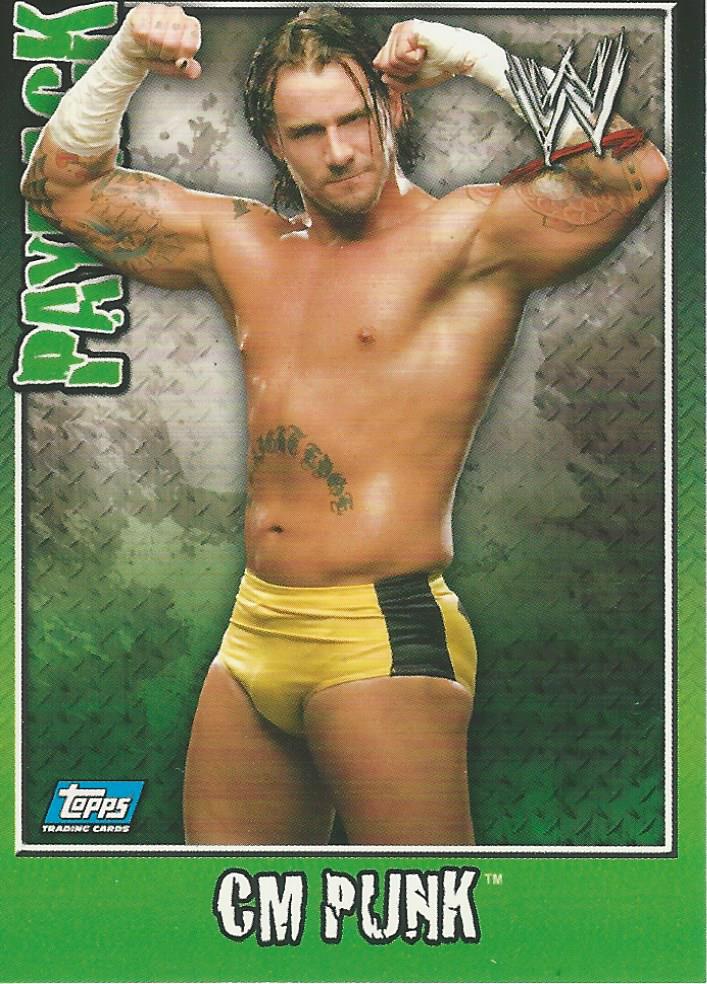 WWE Topps Payback 2006 Trading Card CM Punk No.75