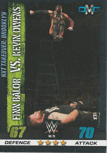 WWE Topps Slam Attax 10th Edition Trading Card 2017 Finn Balor vs Kevin Owens No.75