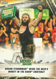 WWE Topps Summerslam 2019 Trading Card Braun Strowman No.75