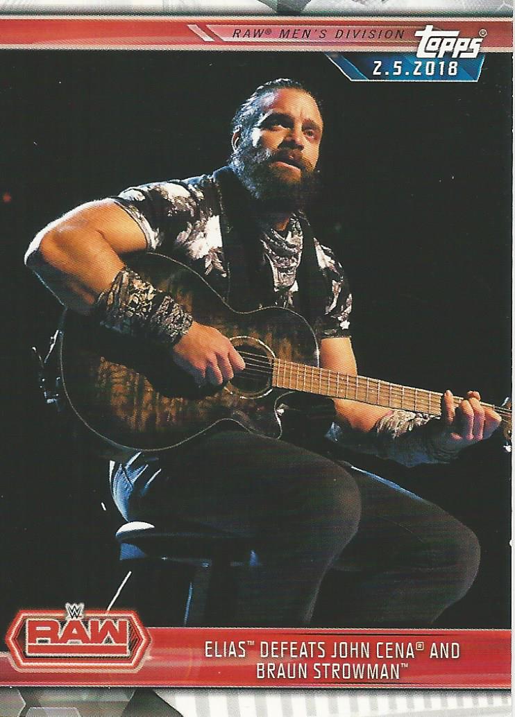 WWE Topps Champions 2019 Trading Cards Elias No.25