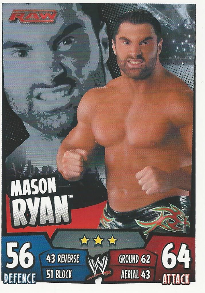 WWE Topps Slam Attax Rumble 2011 Trading Card Mason Ryan No.75