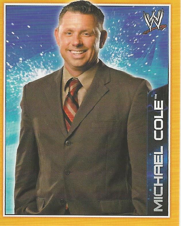 WWE Topps A-Z Sticker Collection 2014 Michael Cole No.75