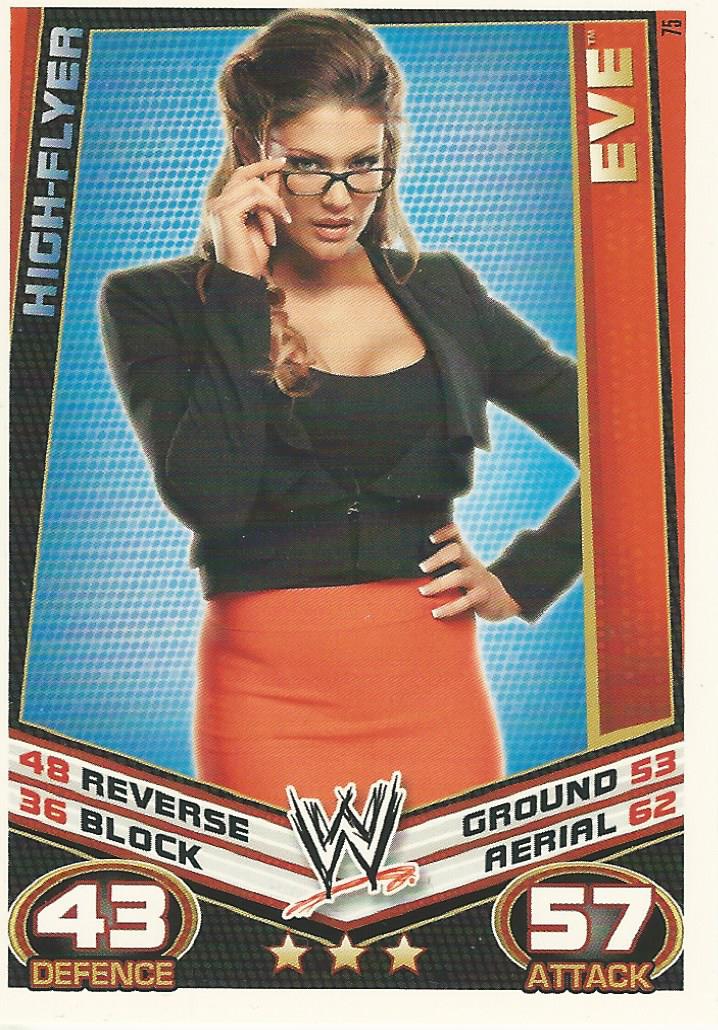 WWE Topps Slam Attax Rebellion 2012 Trading Card Eve Torres No.75