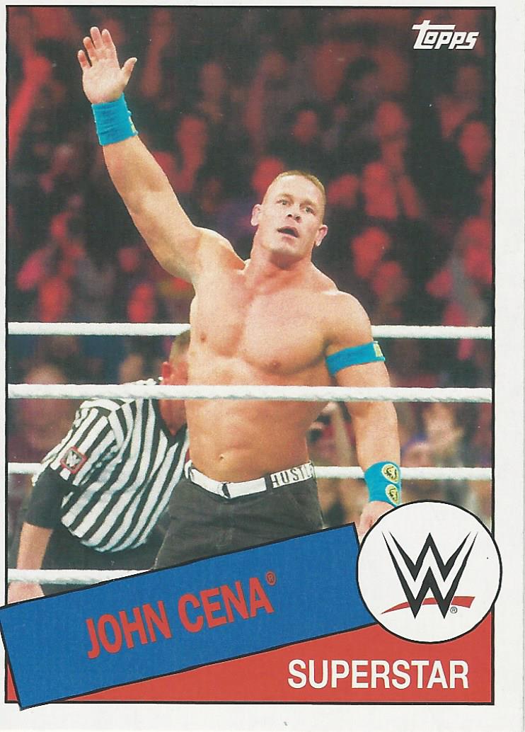 WWE Topps Heritage 2015 Trading Card John Cena No.75