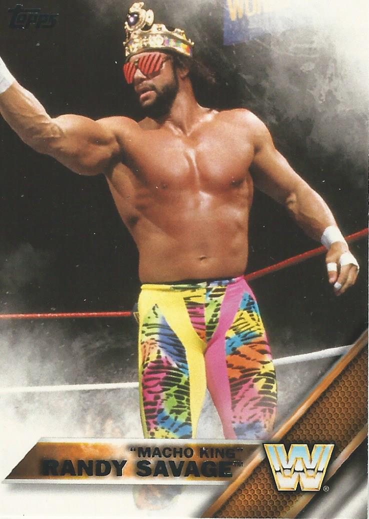 WWE Topps 2016 Trading Cards Macho Man Randy Savage No.75