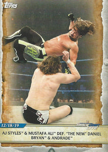 WWE Topps Road to Wrestlemania 2020 Trading Cards AJ Styles No.75