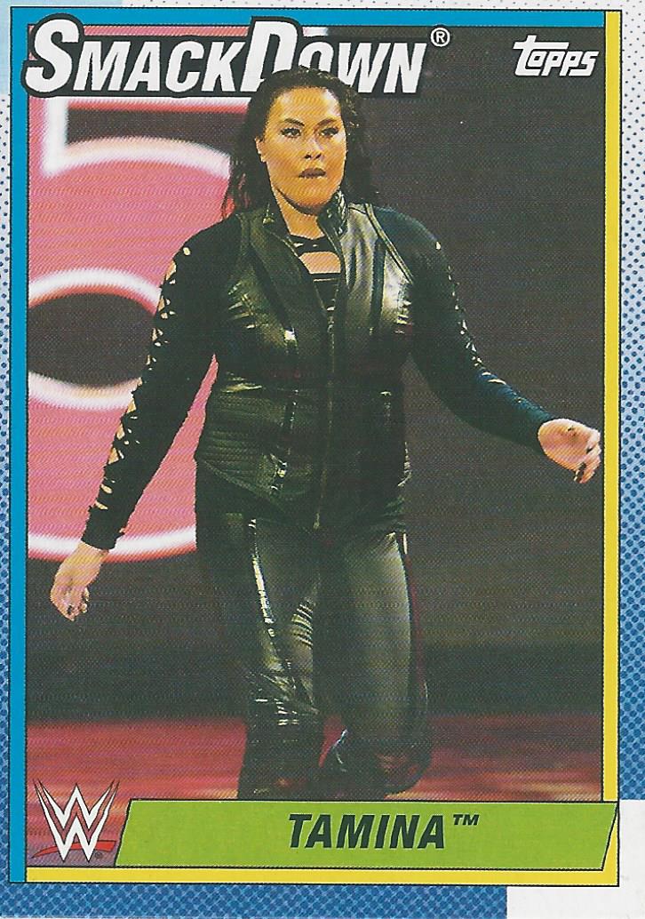 WWE Topps Heritage 2021 Trading Card Tamina No.75