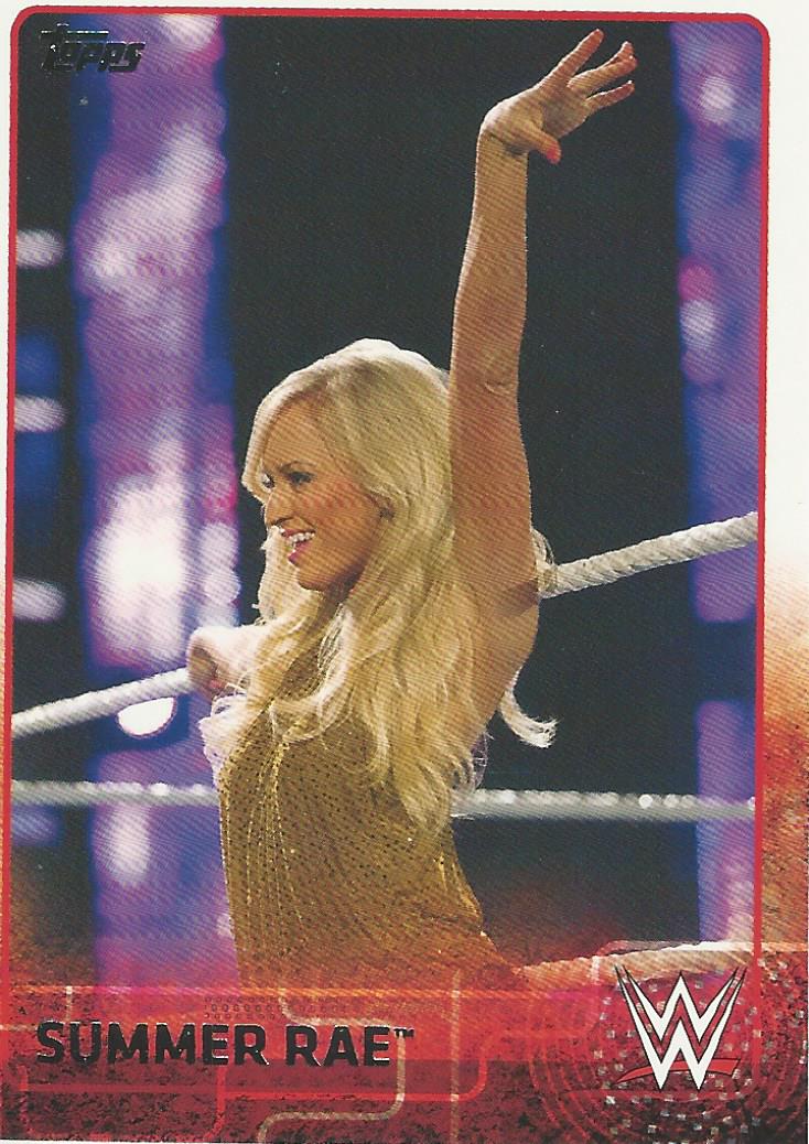 WWE Topps 2015 Trading Card Summer Rae No.75