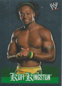 WWE Topps Rivals 2009 Stickers Kofi Kingston Foil No.75