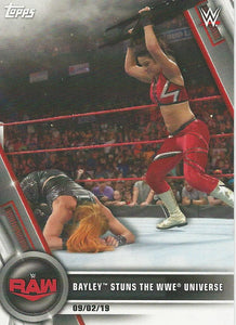 WWE Topps Women Division 2020 Trading Cards Bayley No.76