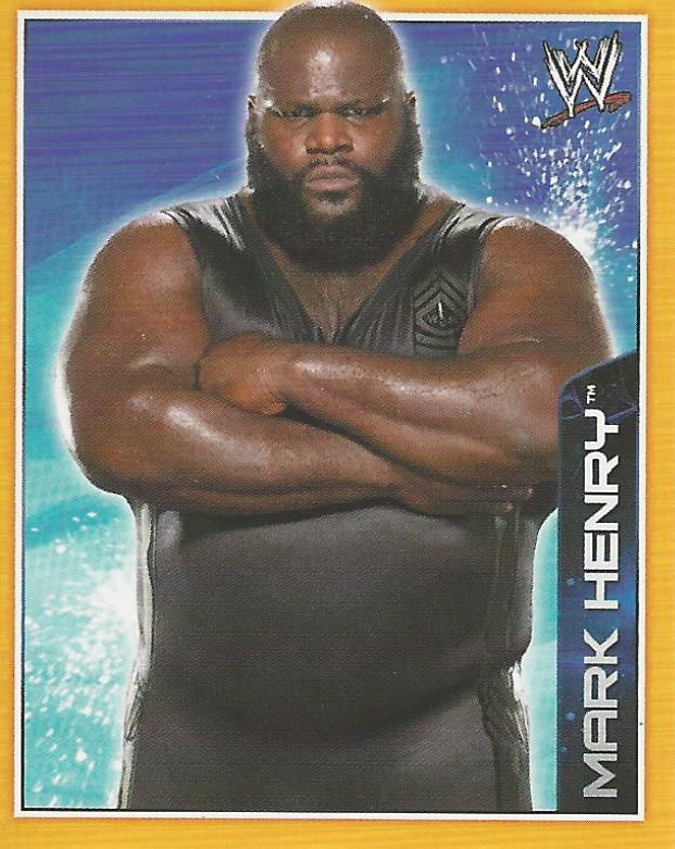 WWE Topps A-Z Sticker Collection 2014 Mark Henry No.76