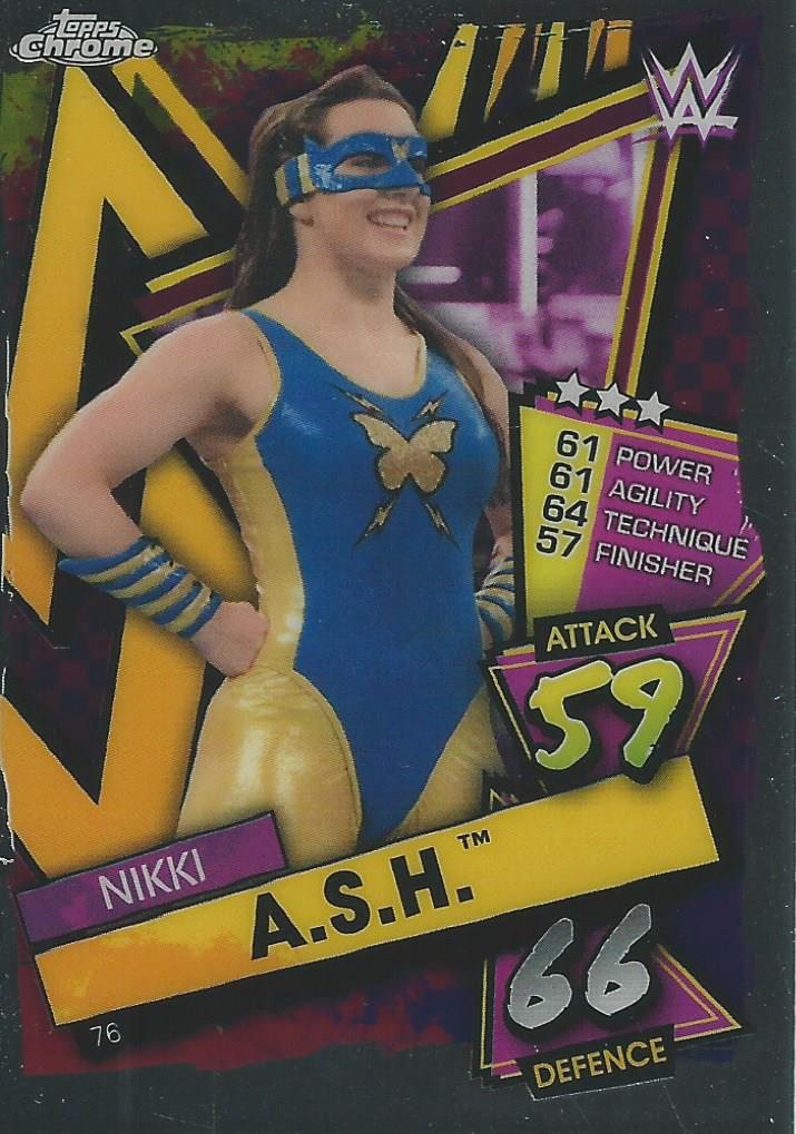 WWE Topps Slam Attax Chrome 2021 Trading Cards Nikki A.S.H No.76