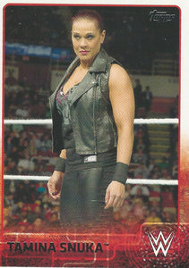 WWE Topps 2015 Trading Card Tamina No.76