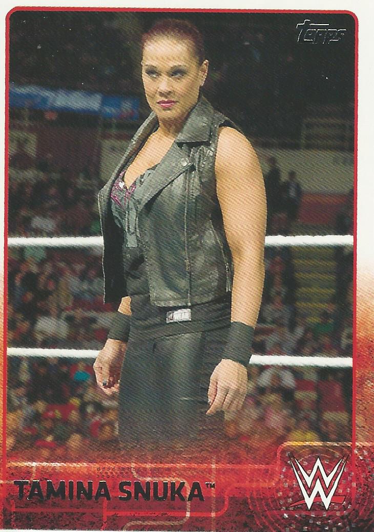 WWE Topps 2015 Trading Card Tamina No.76