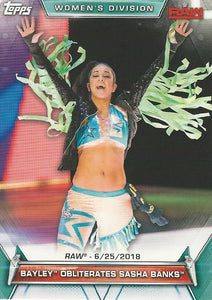 WWE Topps Women Division 2019 Trading Card Bayley No.76