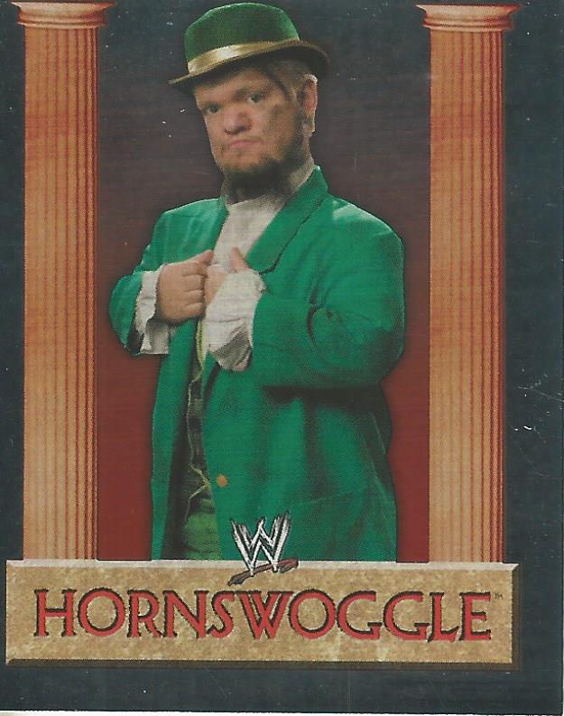 WWE Merlin Heros 2008 Stickers Hornswoggle Foil No.76