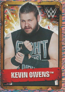 WWE Topps Stickers 2017 Kevin Owens Foil No.76