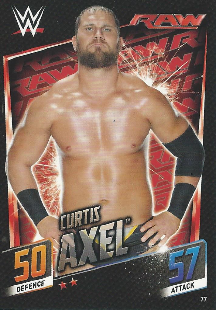 WWE Topps Slam Attax 2015 Then Now Forever Trading Card Curtis Axel No.77