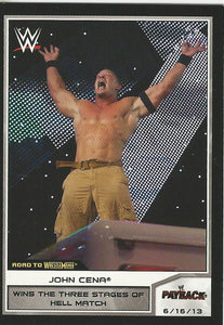 WWE Topps Road to Wrestlemania 2014 Trading Cards John Cena No.17