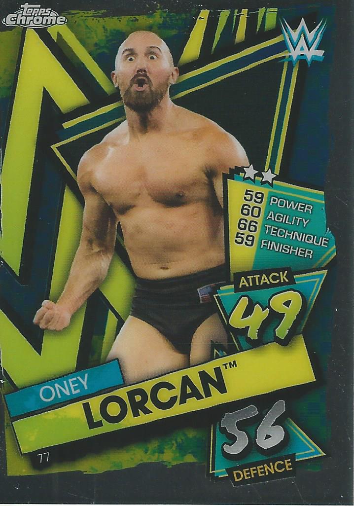 WWE Topps Slam Attax Chrome 2021 Trading Cards Oney Lorcan No.77