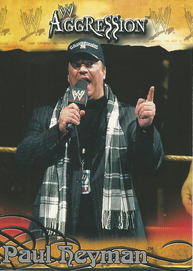 WWE Fleer Aggression Trading Card 2003 Paul Heyman No.77