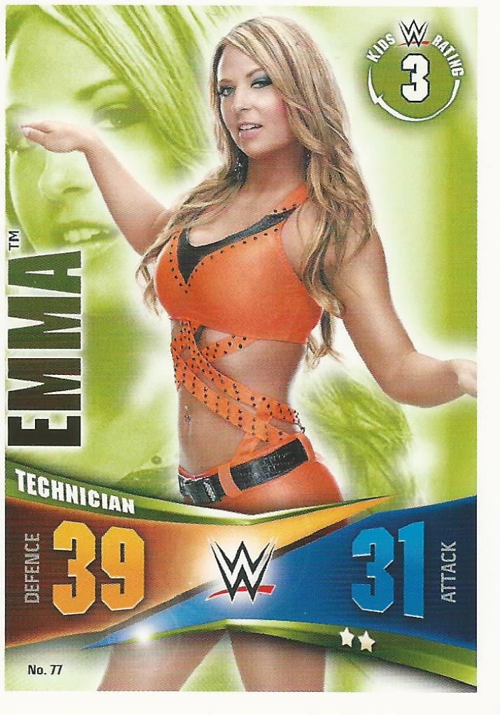 WWE Topps Slam Attax Rivals 2014 Trading Card Emma No.77