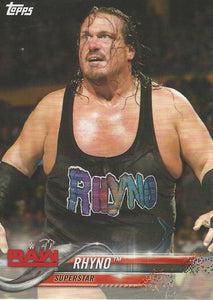 WWE Topps 2018 Trading Cards Rhyno No.77