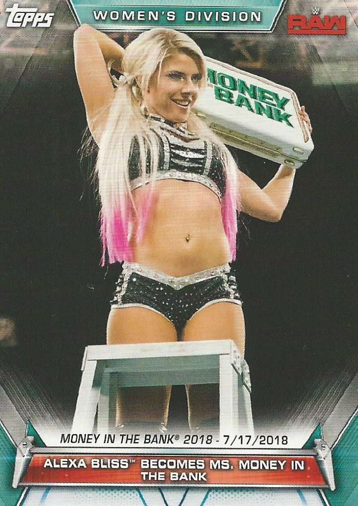 WWE Topps Women Division 2019 Trading Card Alexa Bliss No.77