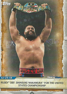 WWE Topps Road to Wrestlemania 2020 Trading Cards Rusev No.77