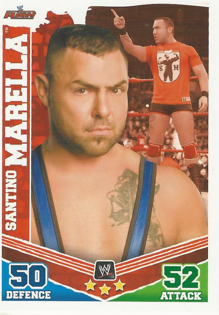 WWE Topps Slam Attax Mayhem 2010 Trading Card Santino Marella No.78