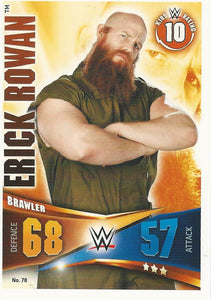 WWE Topps Slam Attax Rivals 2014 Trading Card Erick Rowan No.78