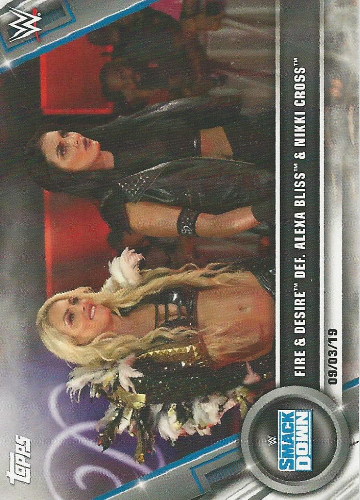 WWE Topps Women Division 2020 Trading Cards Mandy Rose and Sonya Deville No.78