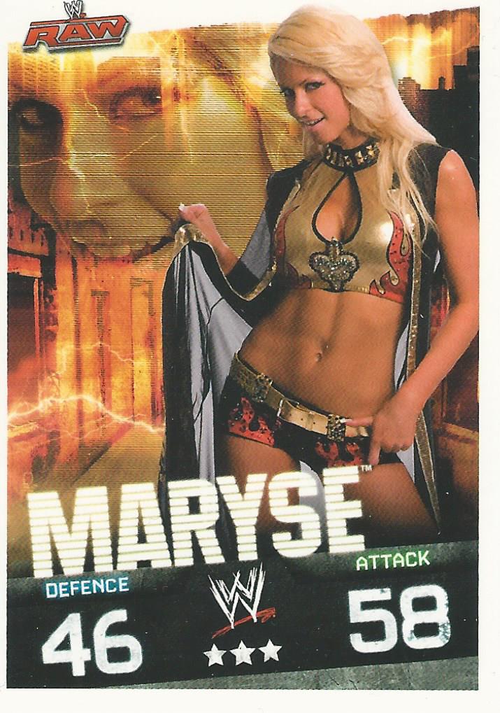 WWE Topps Slam Attax Evolution 2010 Trading Cards Maryse No.78