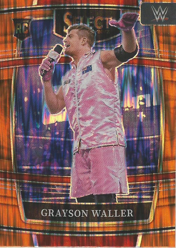 WWE Panini Select Trading Cards 2022 Grayson Waller No.78 Orange Flash