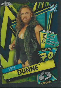 WWE Topps Slam Attax Chrome 2021 Trading Cards Pete Dunne No.79