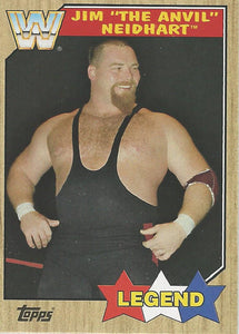 WWE Topps Heritage 2017 Trading Card Jim Neidhart No.79