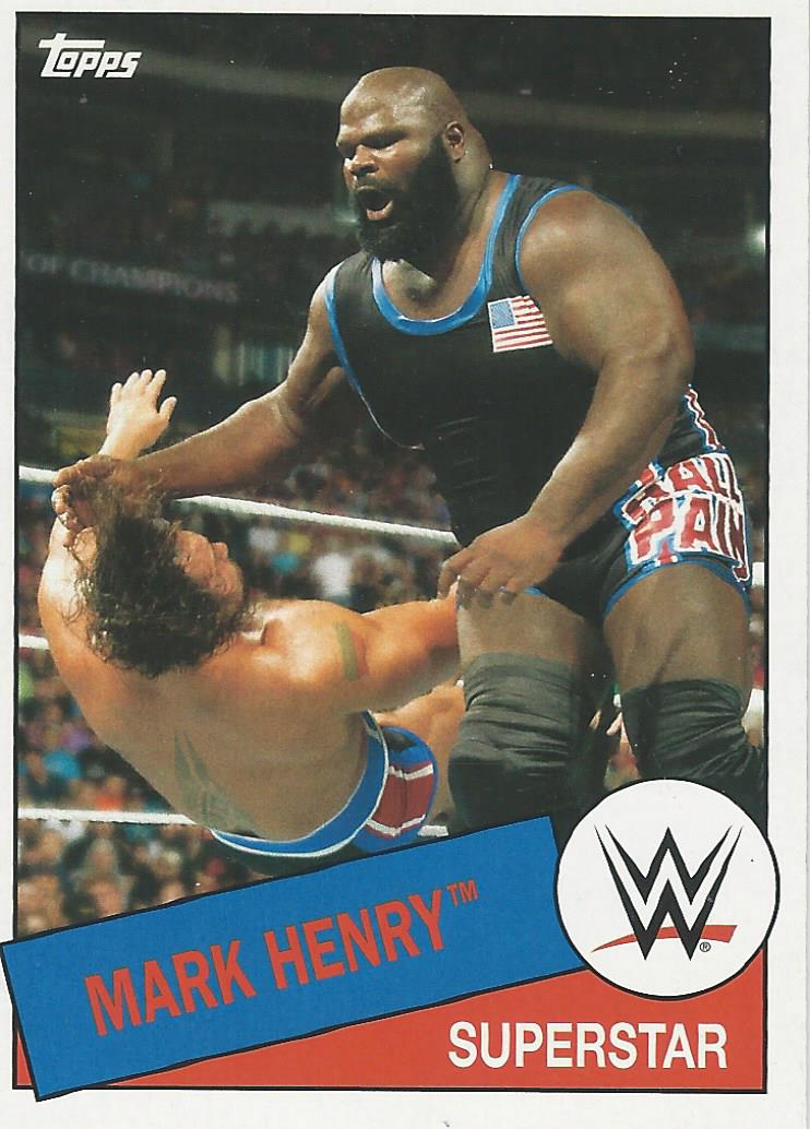 WWE Topps Heritage 2015 Trading Card Mark Henry No.79