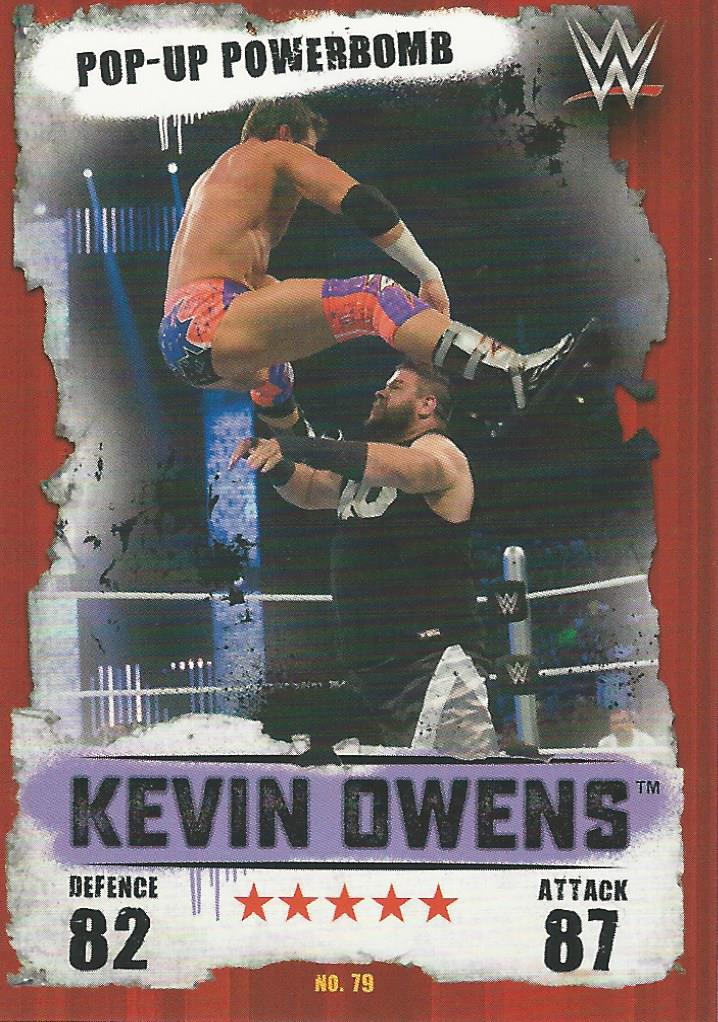 WWE Topps Slam Attax Takeover 2016 Trading Card Kevin Owens No.79