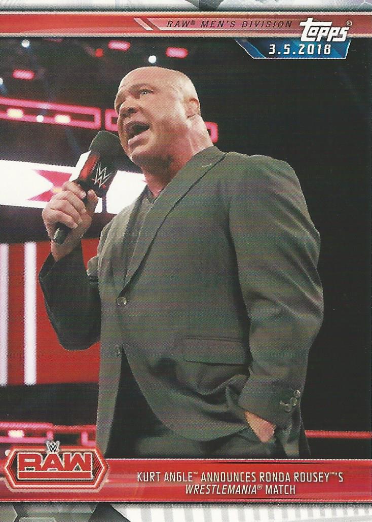 WWE Topps Champions 2019 Trading Cards Kurt Angle No.29