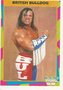 WWF Merlin Trading Card 1995 British Bulldog No.7