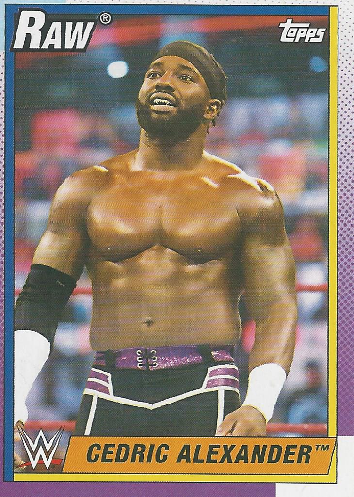 WWE Topps Heritage 2021 Trading Card Cedric Alexander No.7